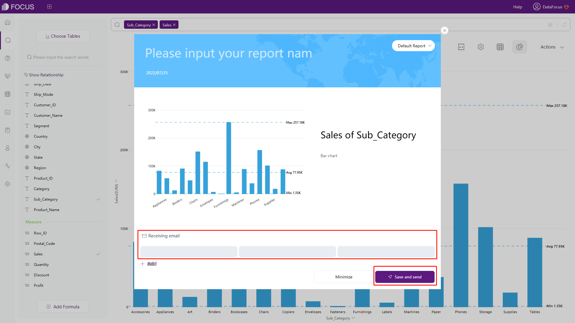 Figure 3-12-2 Send brief report